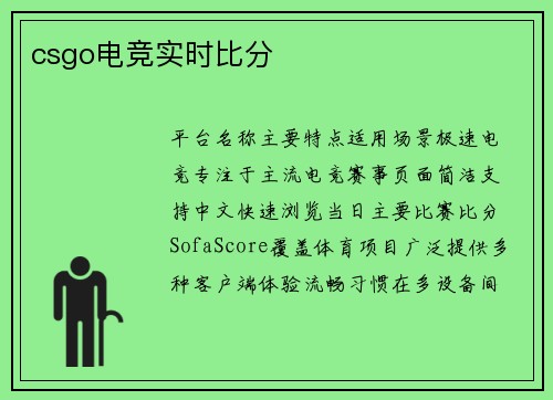 csgo电竞实时比分